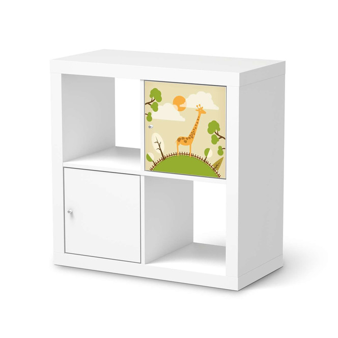 Möbelfolie IKEA Kallax Regal 1 Türe - Mountain Giraffe- Bild 1