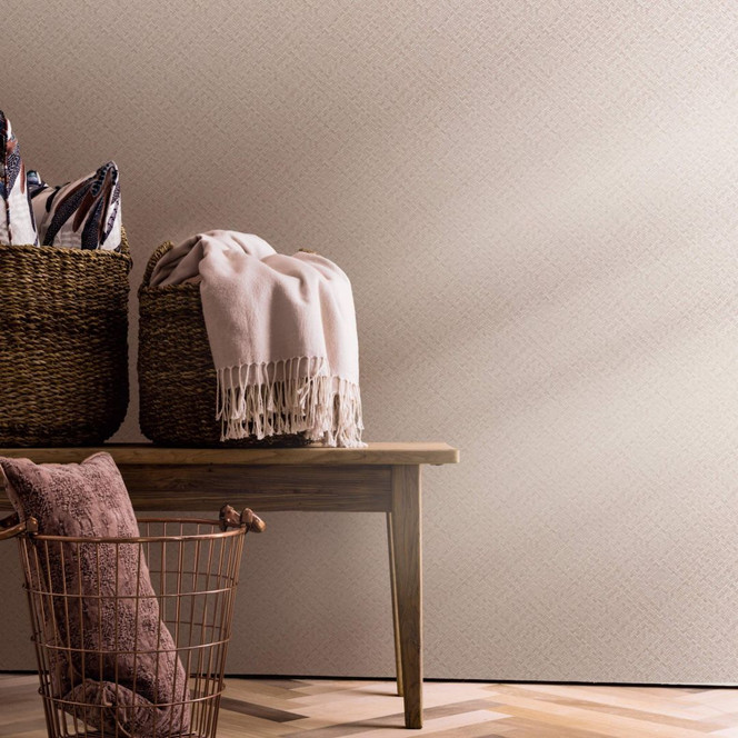 Vliestapete in Fischgratmuster und Holzoptik rosa Grafisch