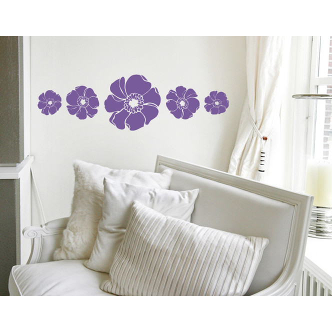 Wandtattoo Sommerblumen