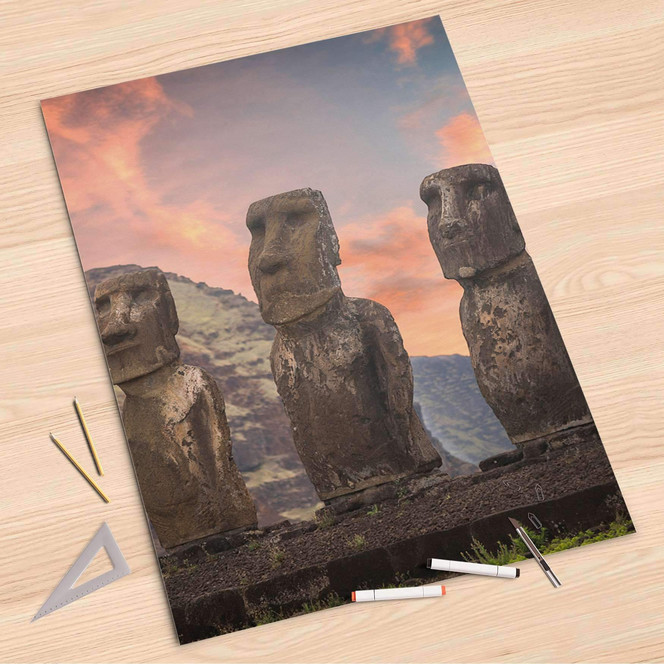 Folienbogen (80x120cm) - Easter Island- Bild 1