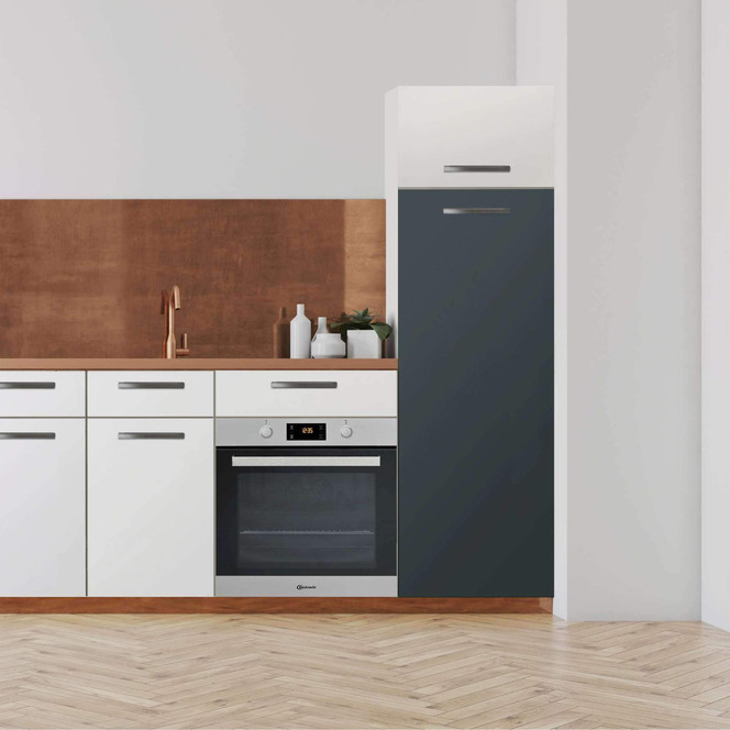Klebefolie - Hochschrank (60x160cm) - Blaugrau Dark- Bild 1
