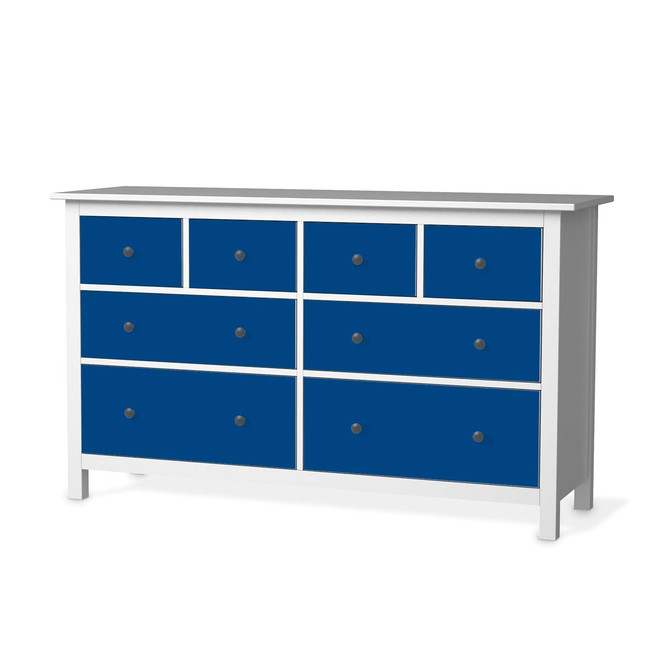 Möbelfolie IKEA Hemnes Kommode 8 Schubladen - Blau Dark- Bild 1