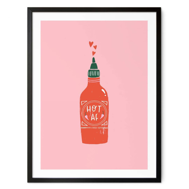 Poster Scharfe Chili-Sosse - Küchenposter - Simmonds