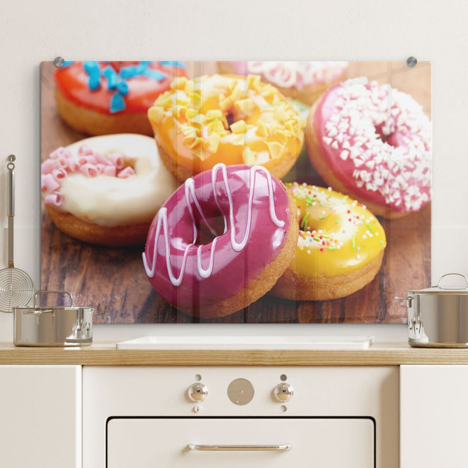 Spritzschutz Zuckersüsse Donuts