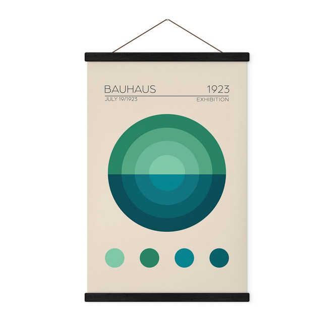 Stoffbilder Bauhaus Mavi Daire - Tunaboylu