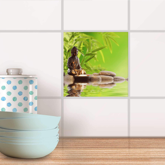 Fliesenaufkleber - Buddha Zen