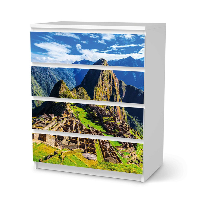 Folie IKEA Malm Kommode 4 Schubladen - Machu Picchu- Bild 1