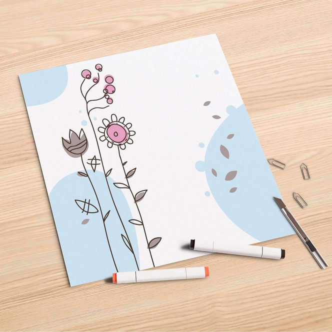 Folienbogen (30x30cm) - Flowers 3- Bild 1