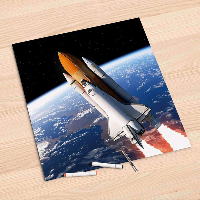Folienbogen (60x60cm) - Space Traveller- Bild 1