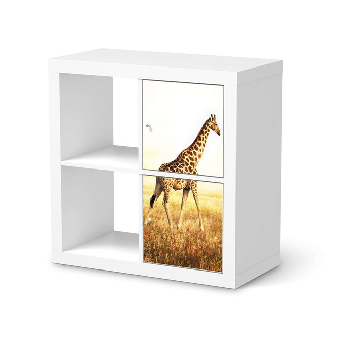 Klebefolie IKEA Expedit Regal 2 Türen (hoch) - Savanna Giraffe- Bild 1