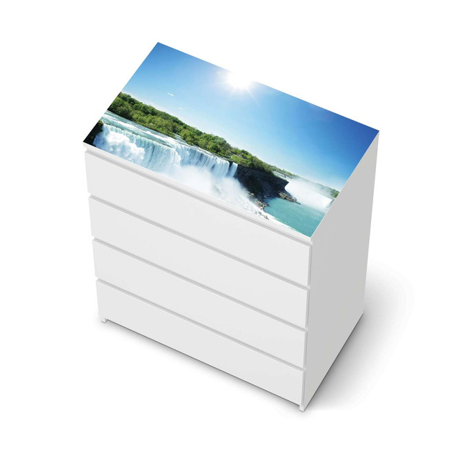 Möbelfolie IKEA Malm Kommode 4 Schubladen oben - Niagara Falls- Bild 1