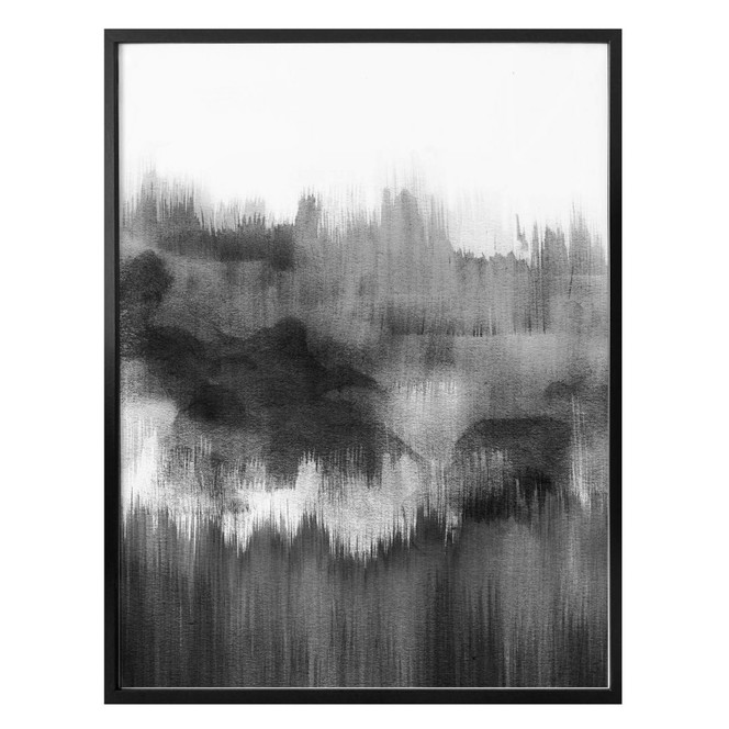 Poster Nouveauprints - Watercolour Brush Strokes (schwarz)