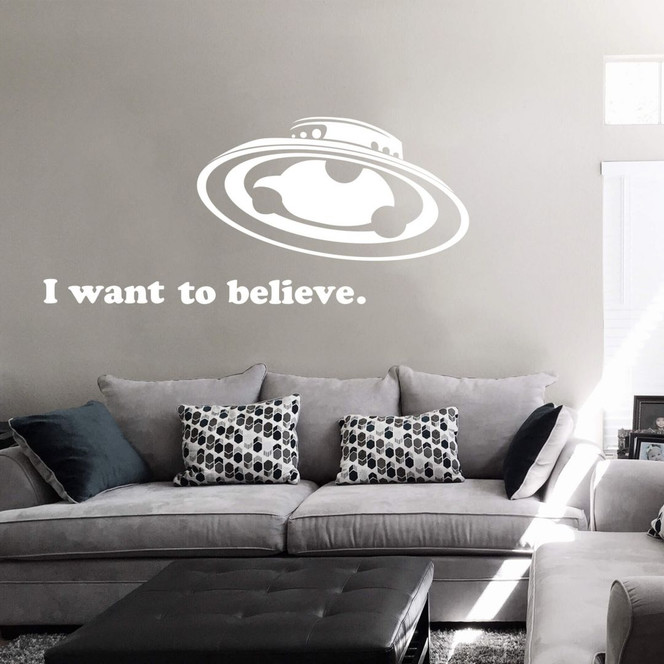 Wandtattoo I want to believe