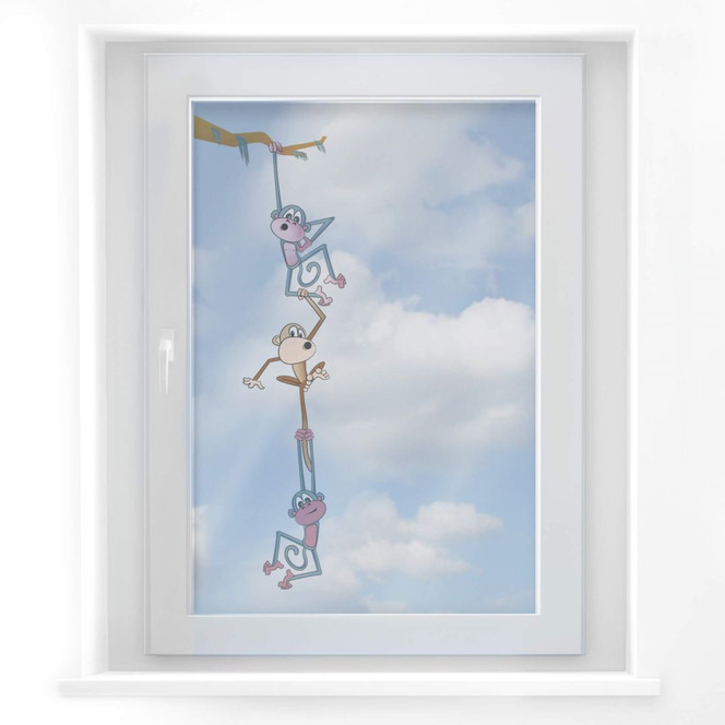 Fensterbild Affenschaukel