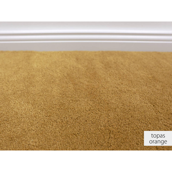 Grace Teppichboden Meterware in Topas Orange