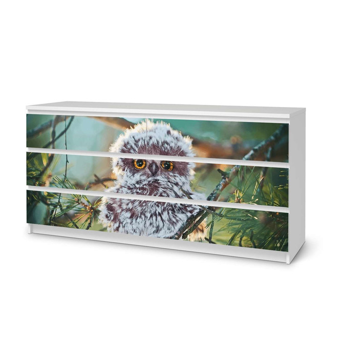 Möbelfolie IKEA Malm Kommode 6 Schubladen (breit) - Wuschel- Bild 1