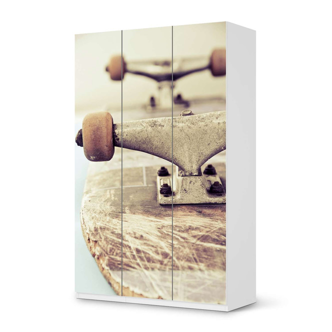 Möbelfolie IKEA Pax Schrank 236cm Höhe - 3 Türen - Skateboard- Bild 1