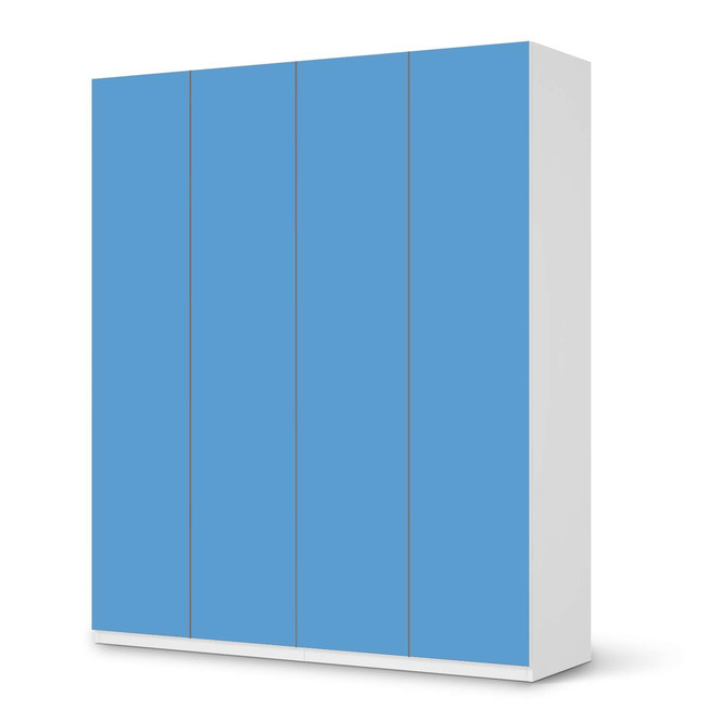 Möbelfolie IKEA Pax Schrank 236cm Höhe - 4 Türen - Blau Light- Bild 1