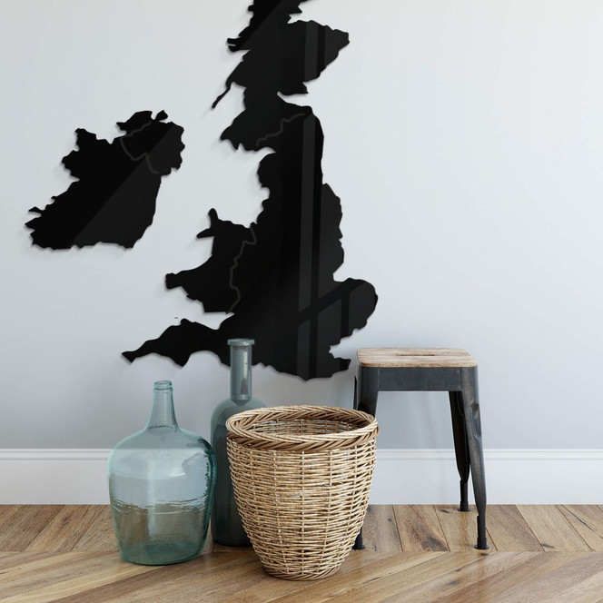 Acryldeko Karte Vereinigtes Königreich