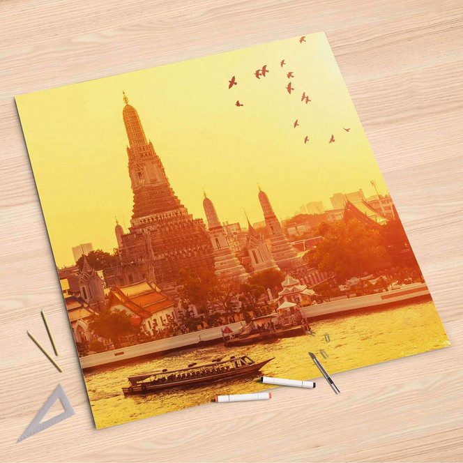 Folienbogen (90x90cm) - Bangkok Sunset- Bild 1