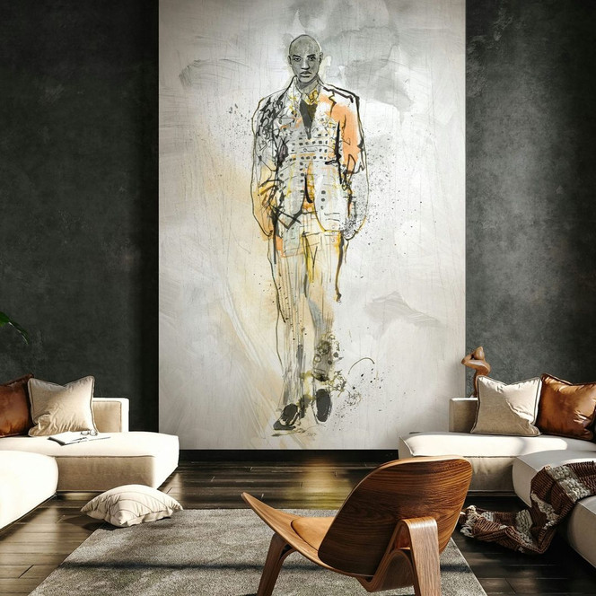 Fototapete Mann, Kunst Crush Designer in Bunt 2.70 x 1.98m - Papis Loveday