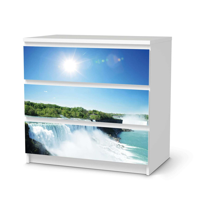 Klebefolie IKEA Malm Kommode 3 Schubladen - Niagara Falls- Bild 1