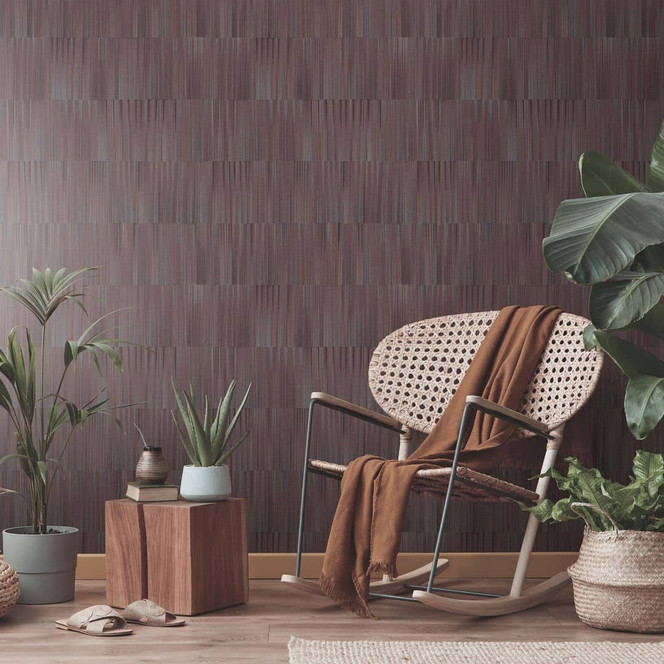 Linientapete, Strukturtapete, Vliestapete Erismann Martinique braun