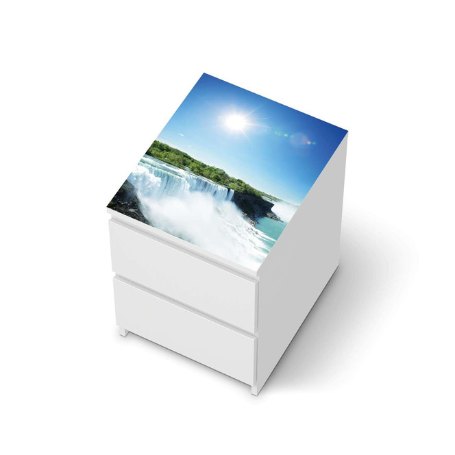 Möbelfolie IKEA Malm Kommode 2 Schubladen oben - Niagara Falls- Bild 1