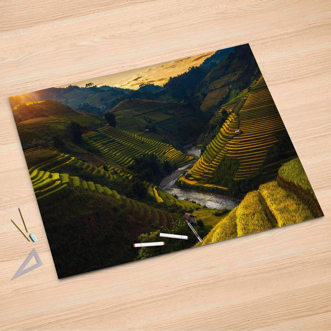 Folienbogen (150x100cm) - Reisterrassen- Bild 1
