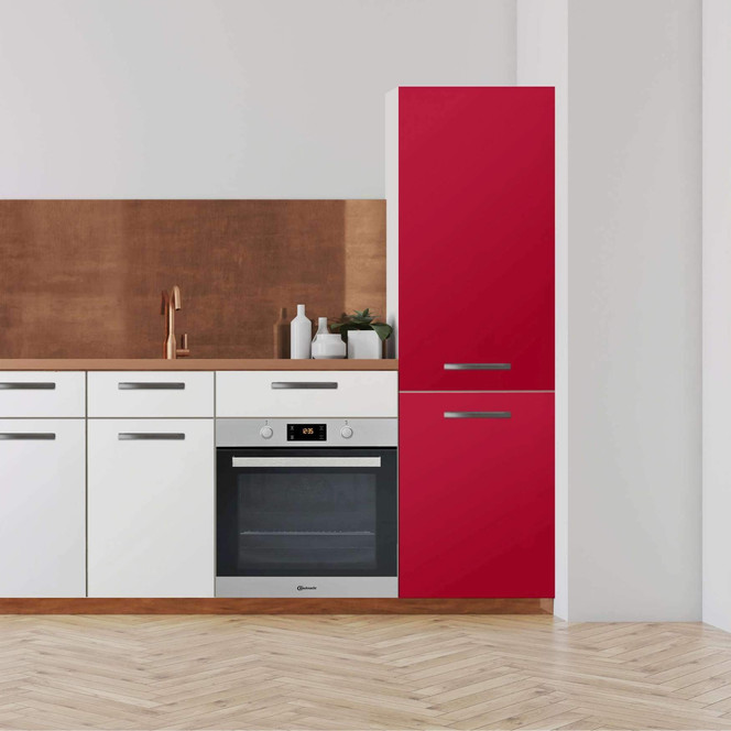 Klebefolie - Hochschrank (60x200cm) - Rot Dark- Bild 1