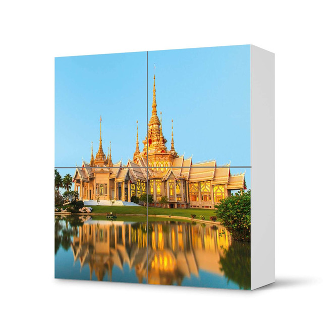 Klebefolie IKEA Besta Schrank 4 Türen - Thailand Temple- Bild 1