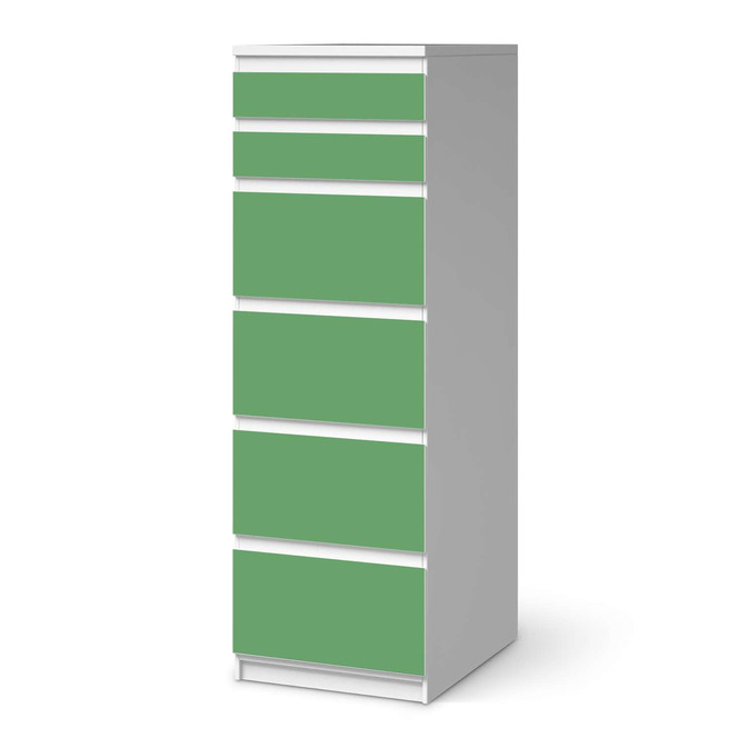 Klebefolie IKEA Malm Kommode 6 Schubladen (schmal) - Grün Light- Bild 1