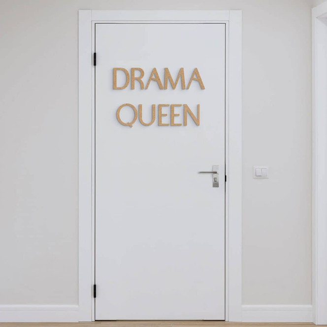 MDF-Deko 3D-Schriftzug Drama Queen