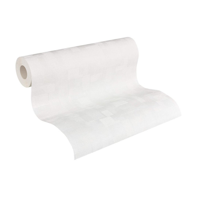 A.S. Création Vliestapete Meistervlies geometrische Tapete überstreichbar weiss