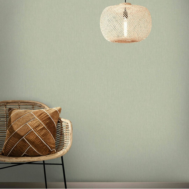 Vliestapete mit leicht strukturiertem Uni grün Struktur