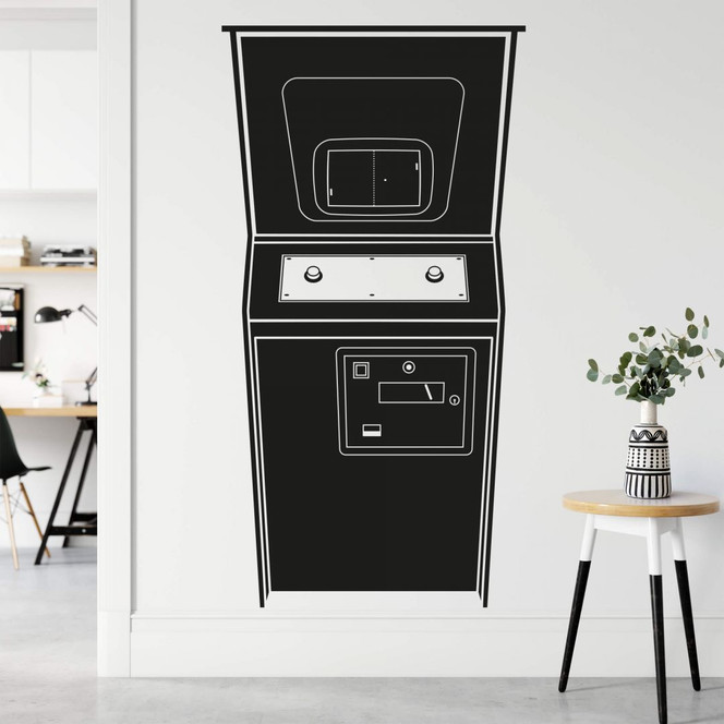 Wandtattoo Pong Machine