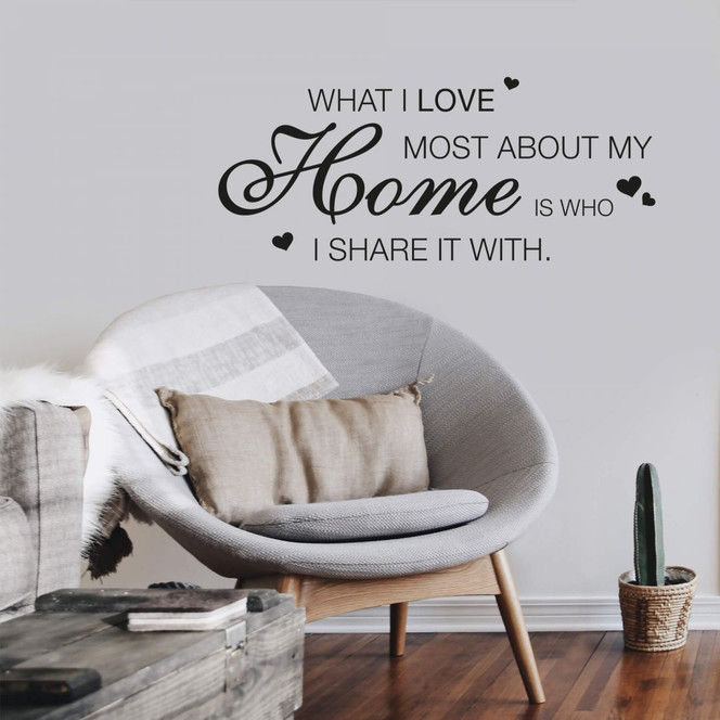 Wandtattoo What I love most... 1