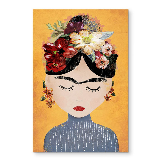 Acrylglasbild Treechild - Blumige Frida