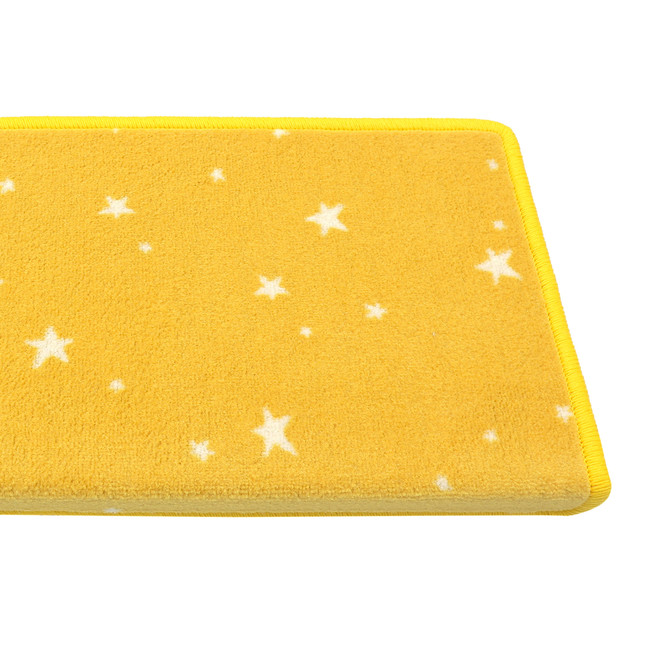Bijou Stars Vorwerk Stufenmatte Rechteckig Wunschmass in Sonnengelb
