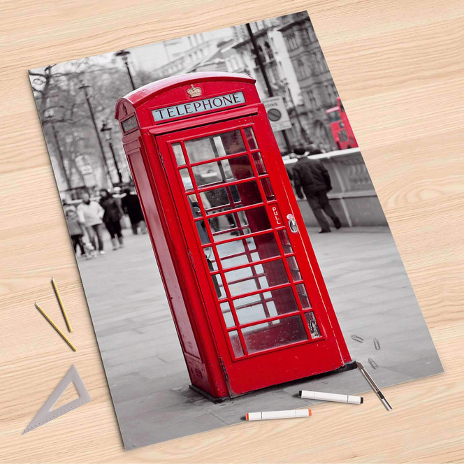 Folienbogen (80x120cm) - Phone Box- Bild 1