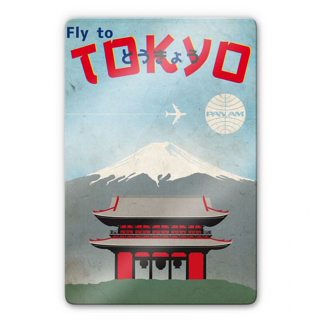 Glasbild PAN AM - Fly to Tokyo