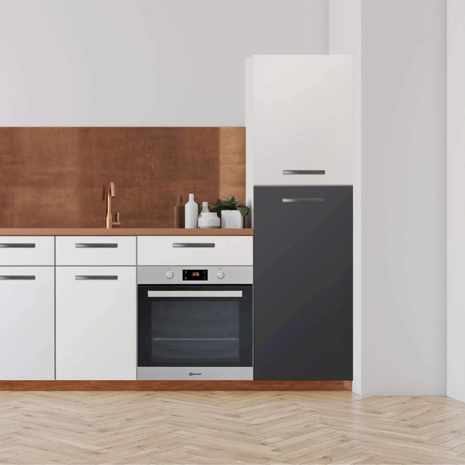 Klebefolie - Hochschrank (60x120cm) - Grau Dark- Bild 1