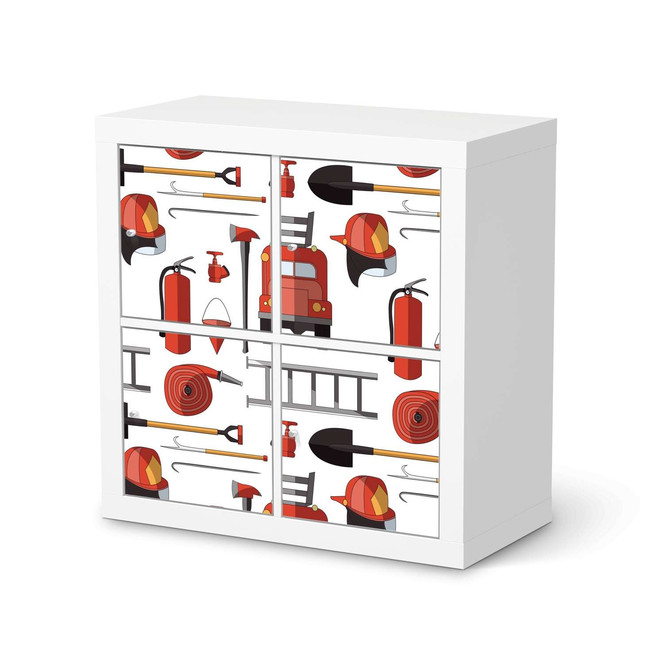 Klebefolie IKEA Kallax Regal 4 Türen - Firefighter- Bild 1