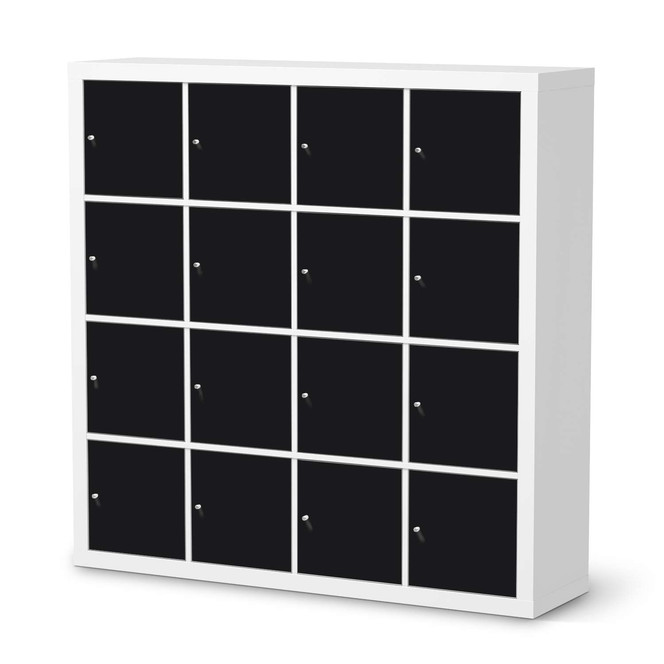 Möbelfolie IKEA Expedit Regal 16 Türen - Schwarz- Bild 1