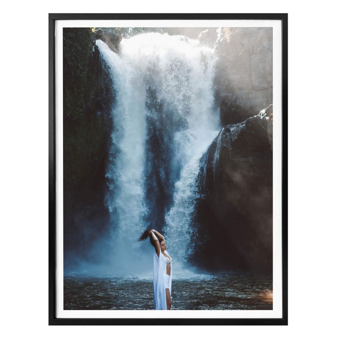 Poster Am Wasserfall