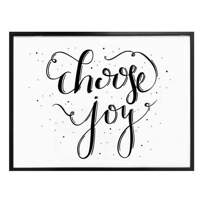 Poster Choose Joy - weiss