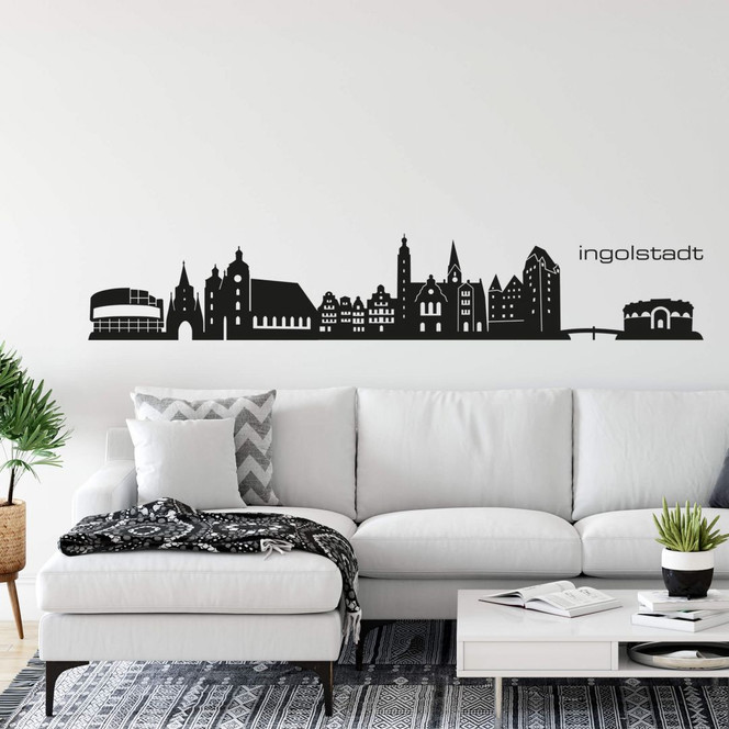 Wandtattoo Ingolstadt Skyline