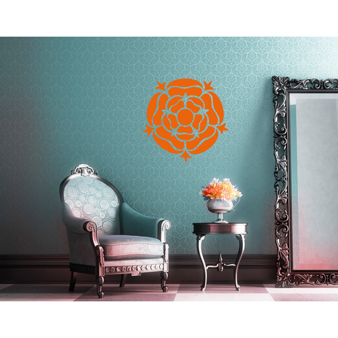 Wandtattoo Rose Mandala