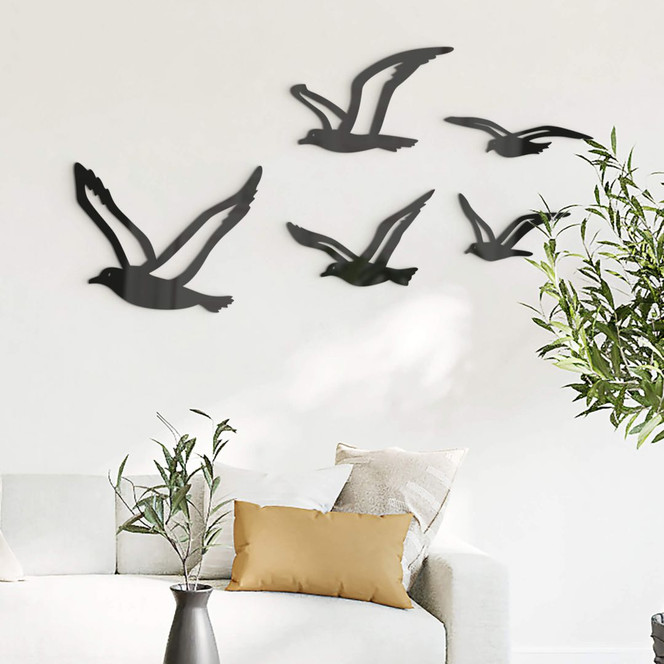 Acryldeko Vögel Möwen (5-teilig)