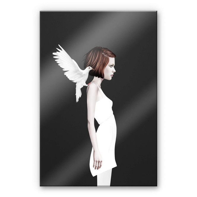 Acrylglasbild Ireland - Only you - Weisse Taube